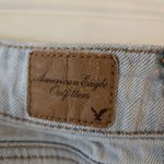 American Eagle  Cutoff Denim Shorts Women's 4 Low Rise Blue Jean Distressed Y2K Photo 3