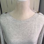 Verve Ami Gray Long Sleeve Relaxed Light weight sweater Photo 2