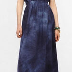 Urban Outfitters Renewal UO Grey Blue Tie Dye Linen Strapless Maxi Dress Size Medium Photo 0