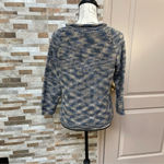 Design History  women wool blend short cropped sweater with pockets Blue Size M Photo 7