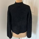 & Other Stories & Other Stories Black Feather Knit Choker Neck Jumper Photo 4