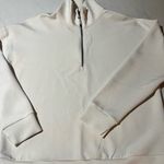 Members Mark Women's Cream Quarter-Zip Sweatshirt Size L Photo 0