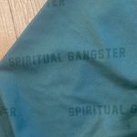 Spiritual Gangster LOVE LEGGINGS IN DARK GREEN W/SPELLOUT IN REFLECTIVE VINYL Photo 11