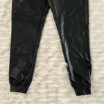 Olivaceous Black Faux Leather Straight Leg Jogger Pants Sz S Photo 86