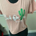 Shrimp & Grits ‘Stuck on You’  Cropped Short Sleeve Tee Photo 1