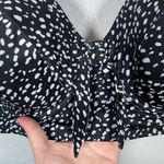 Cacique Women Plus Size 42DDD Black White Bikini Top Lightly Lined Balconette Photo 3