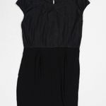 Cotelac  Chiffon Pin Tuck Cap Short Sleeve Mini Party Cocktail Dress Black Small  Photo 0