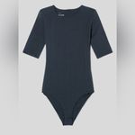Everlane | The Short-Sleeve Crew Neck Bodysuit| Black Photo 1