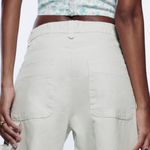 ZARA NEW Women Blue Gray amid Rise Cargo Jeans Extra Wide Size 40 Photo 4