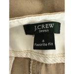 J.Crew Flat Front Favorite Fit Stretch Crop Chino Capri Pants Shorts 4 Tan Photo 6