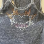 Guess vintage y2k 2000s los angeles rhinestone bling tank top Photo 4