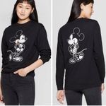 Disney  Mickey Mouse Halloween Skeleton X-Ray Long Sleeve Tee Shirt Black Large Photo 1