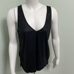 Feel the Piece Terre Jacobs  V-Neck Black Tank with Zipper Sides Photo 1