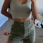 Urban Outfitters Green Denim Shorts Photo 0