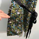 Tibi New York Women's Multicolor Floral Silk Quarter Sleeve Romper Photo 4