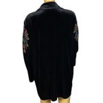 Bob Mackie  Wearable Art Velour Zip Jacket Jewels Matching Removable Scarf sz 1X Photo 3