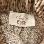 Hippie Rose  Beige Leopard Print Drawstring Fleece Ribbed Joggers Size S Photo 2