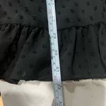 ZARA  Black Dotted Mesh Dress with Ruffles | XS Photo 12