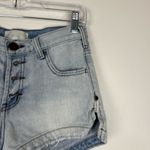 One Teaspoon  Romeos Button Fly Distressed Denim Shorts Size 25 Photo 2