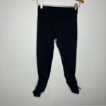 Kyodan  black leggings with rouched &‎ tied ankles size small Photo 4