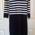 Allison Brittney Colorblock Stripe Sweater Dress Photo 0