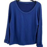 LAMade Blue‎ Scoop Neck Sweatshirt Small New Blue Photo 0