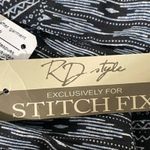 RD Style Vicki Printed Shorts Navy Black Boho Smocked Waist NWT Size Sma Photo 6