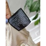 Bebe  Women's Metalic Beige 100% Leather Long Sleeve High Neck Front Zip Jacket L Photo 11