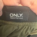 Only True Streetwear Green Metallic Tiered Acton Jersey Skirt size Small Photo 1