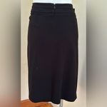 George Black Midi Skirt Closure Zipper In Back Fully Lined Liner Has Rip Sz 16 Photo 3