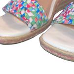 Impo  Stretch Women’s Wedge Sandal Size 11 Multi Color Memory Foam Ankle Zip Photo 2