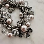 Chico's Chico’s Charm Bracelet – Mixed Metal with Beads & Crystals Photo 1