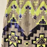 EXPRESS  Aztec Sequin Embellished Mini Skirt Size Small Photo 4