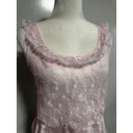 Vintage Contemporary Pink Lace Cami Top & Shorts Set Sleepwear Ruffle Trim Sm Photo 1
