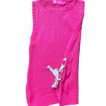 Macbeth Collection  sleeveless pink sweater Small Photo 2