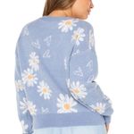 Celebrity Pink Celebrity‎ Pink Women's Floral Cardigan Sweater Blue Size L Standard Photo 3