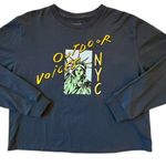 Outdoor Voices  NYC Statue of Liberty Graphic Sweatshirt Size Large Photo 2