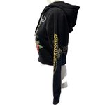 Ed Hardy  Cropped Zip-Up Hoodie Sweatshirt – Tiger & Rose Graphic – Size M Photo 3