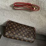 NEW Chic Brown Vegan Leather Gold Chained Fashion Bag Photo 5