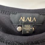 Alala  Black Distressed Sleeveless Muscle Tee, Size XS Photo 2