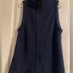 Habitat Waffle Knit Striped Button Up Cardigan Tank Tunic Top S Boho Minimalist Photo 0