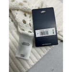 Lucky Brand Womans Long Sleeve Pullover Sweater Cut Outs Large White NWT Photo 3