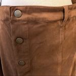 Mossimo Faux Suede Button Down Skirt 18 Brown Photo 4