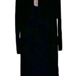 Matilda Jane Women's Long Sleeve Knee Length Dress Black Floral Back Sz S Photo 2
