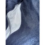 Talbots  Navy 100% linen Cropped Pull On Trousers Crochet Hem 20W #758 Photo 6