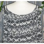 American City Wear  Ladies Black White Blouse Plus Size 1X Stretch Cold Shoulder Photo 1