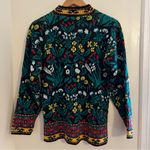 FLAWED Vintage Floral Sweater Women’s Med/Large (approx) Glamour Knit mock neck Size undefined Photo 4