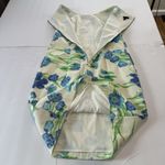 Talbots Colorful Floral Textured Cotton Sleeveless Shift Dress Size 8 Pockets Photo 4