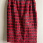 Pendleton  Red and Black Knee-Length Pencil Skirt size 8 Photo 3