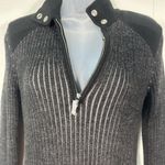 The North Face Women’s A5 Series 1/4 Zip Black Ribbed Pullover Size Medium EUC Photo 3